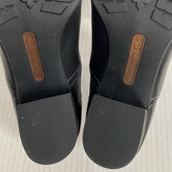 Timberland Women's Size 8 Earthkeeper Slingback Mule Heel Black Leather Shoes - Picture 5 of 6